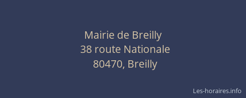 Mairie de Breilly