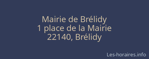 Mairie de Brélidy