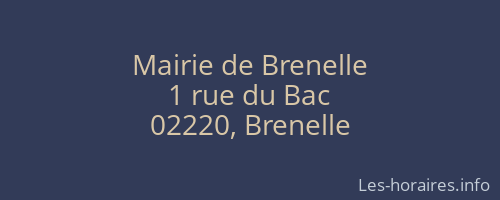 Mairie de Brenelle