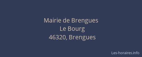 Mairie de Brengues