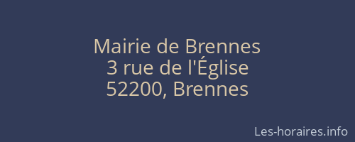 Mairie de Brennes