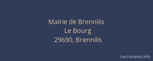 Mairie de Brennilis
