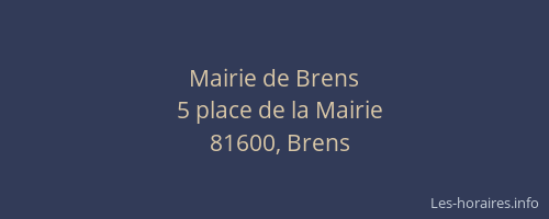 Mairie de Brens