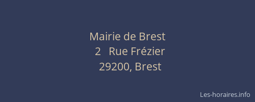 Mairie de Brest