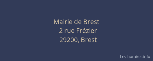 Mairie de Brest