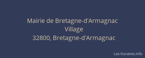 Mairie de Bretagne-d'Armagnac