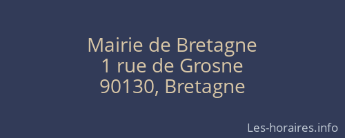 Mairie de Bretagne