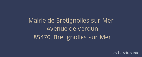 Mairie de Bretignolles-sur-Mer