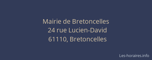 Mairie de Bretoncelles