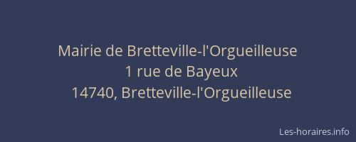 Mairie de Bretteville-l'Orgueilleuse