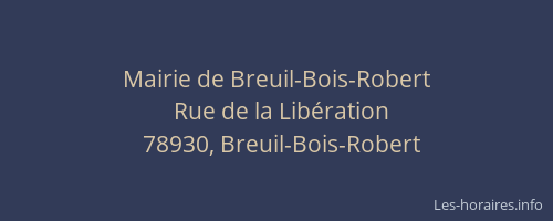 Mairie de Breuil-Bois-Robert