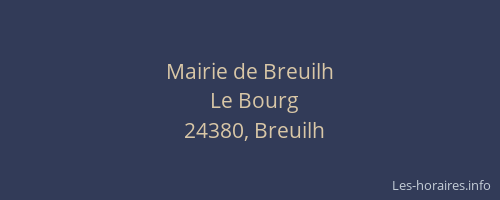 Mairie de Breuilh
