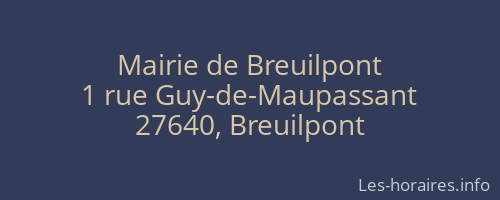 Mairie de Breuilpont