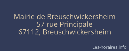 Mairie de Breuschwickersheim