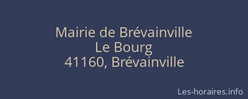 Mairie de Brévainville