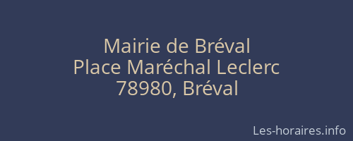 Mairie de Bréval