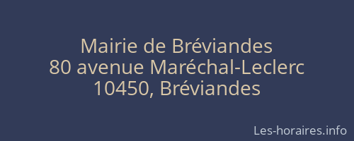 Mairie de Bréviandes