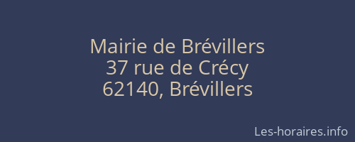 Mairie de Brévillers