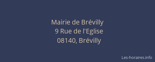 Mairie de Brévilly