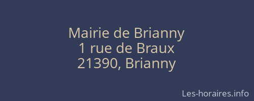 Mairie de Brianny