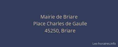 Mairie de Briare