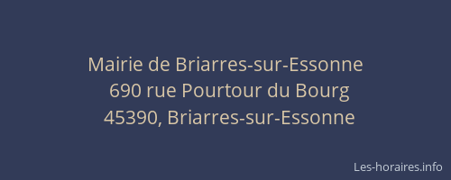 Mairie de Briarres-sur-Essonne