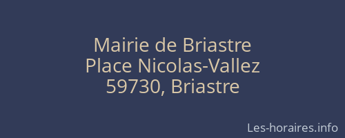 Mairie de Briastre