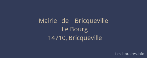 Mairie   de    Bricqueville