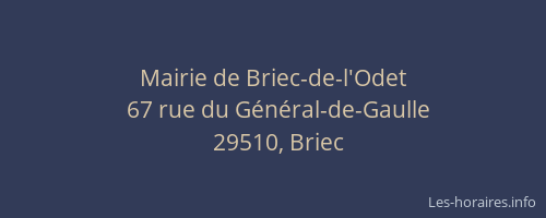 Mairie de Briec-de-l'Odet