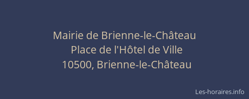 Mairie de Brienne-le-Château