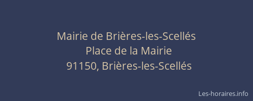 Mairie de Brières-les-Scellés