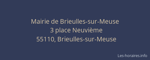 Mairie de Brieulles-sur-Meuse