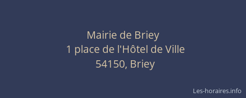 Mairie de Briey