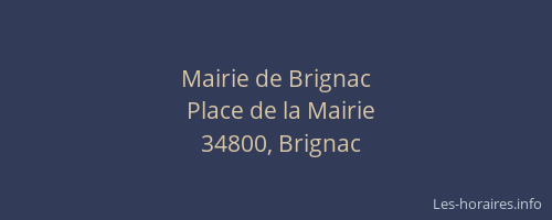 Mairie de Brignac