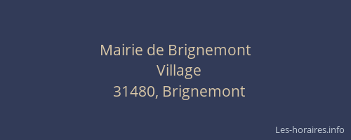 Mairie de Brignemont