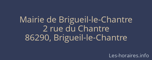 Mairie de Brigueil-le-Chantre