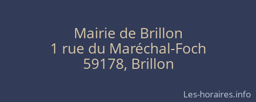 Mairie de Brillon