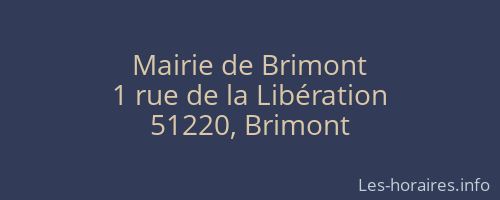 Mairie de Brimont