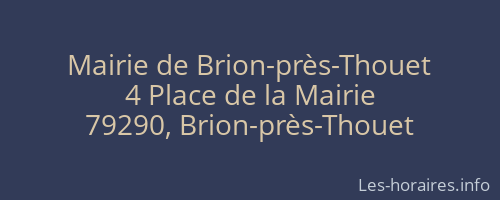 Mairie de Brion-près-Thouet