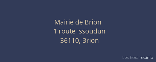 Mairie de Brion