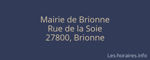 Mairie de Brionne