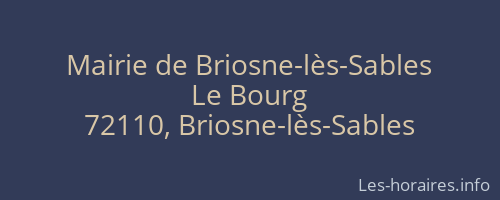 Mairie de Briosne-lès-Sables