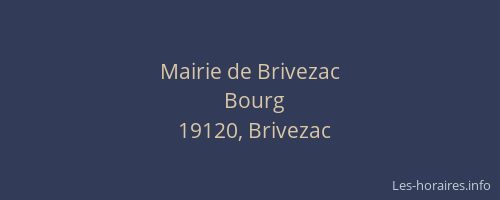 Mairie de Brivezac