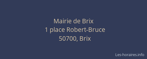 Mairie de Brix