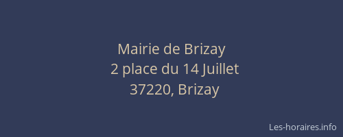 Mairie de Brizay