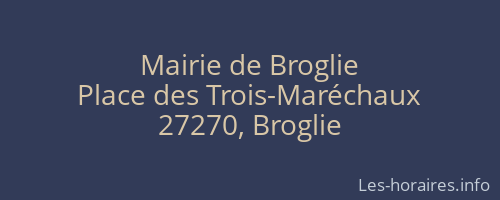 Mairie de Broglie