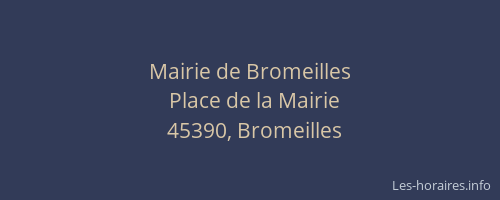 Mairie de Bromeilles