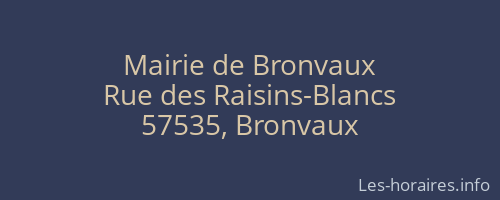 Mairie de Bronvaux