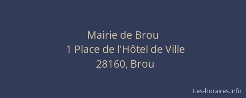 Mairie de Brou