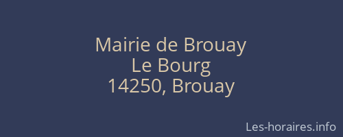 Mairie de Brouay